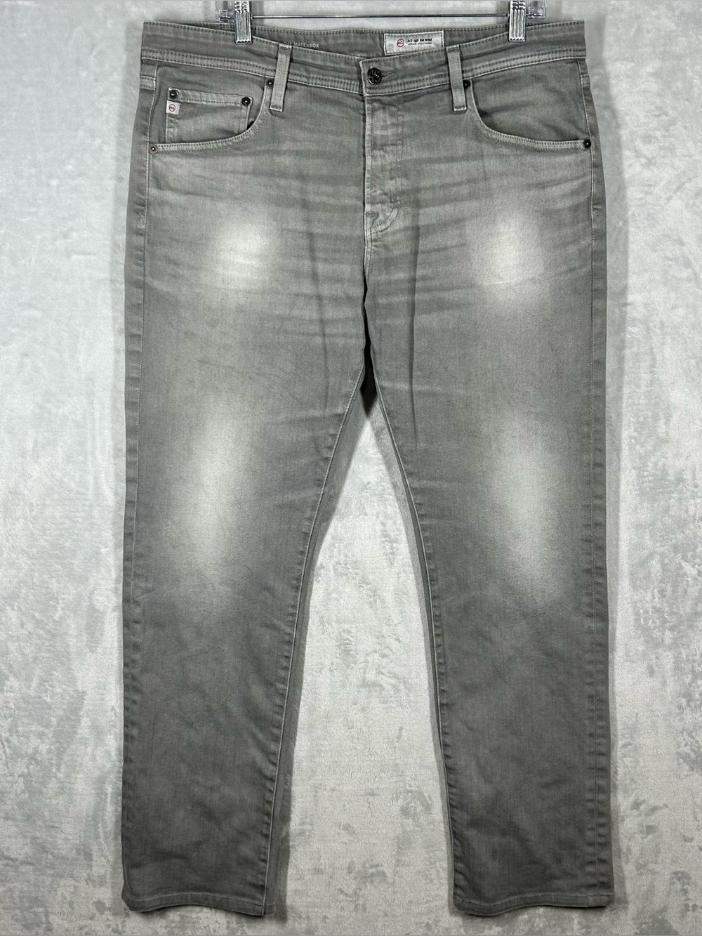 AG Adriano Goldschmied Mens Stretch Denim Jeans 36x31 The Matchbox Slim Straight